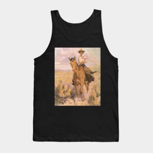 Woman on Horse by William Dunton Tank Top